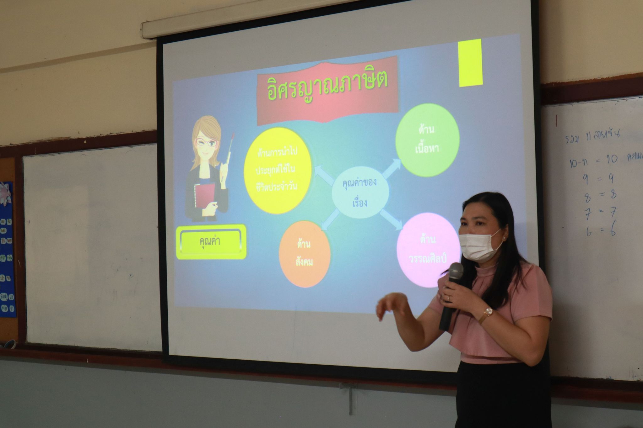 อาจารย์วันวิสา ประมวล อาจารย์ชำนาญการพิเศษ สังกัดกลุ่มสาระ การเรียนรู้ภาษาไทย พร้อมด้วยคณาจารย์กลุ่มสาระการเรียนรู้ภาษาไทยได้จัดกิจกรรม PLC ในกลุ่มสาระฯและเปิดชั้นเรียนรายวิชาภาษาไทยพื้นฐาน 6